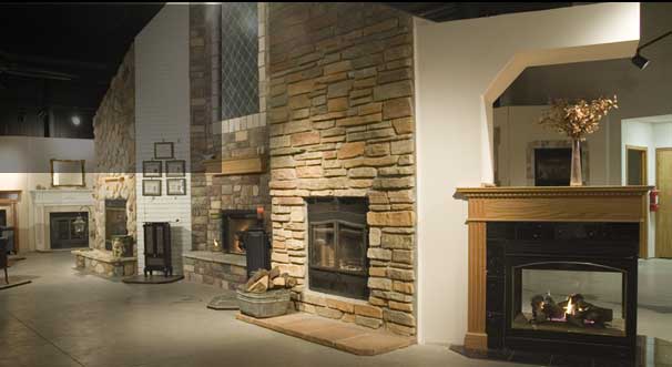Fireplace pros showroom