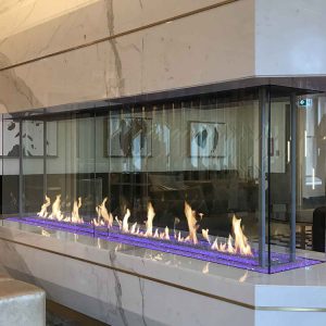 Da Vinci Island Linear Gas Fireplaces